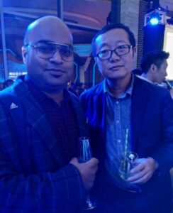 Shanky Chandra with Liu Cixin