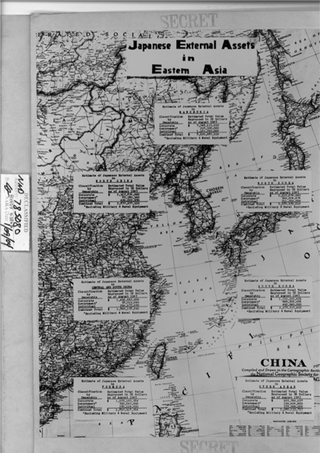 Japanese external assets in Asia, made by the US Army